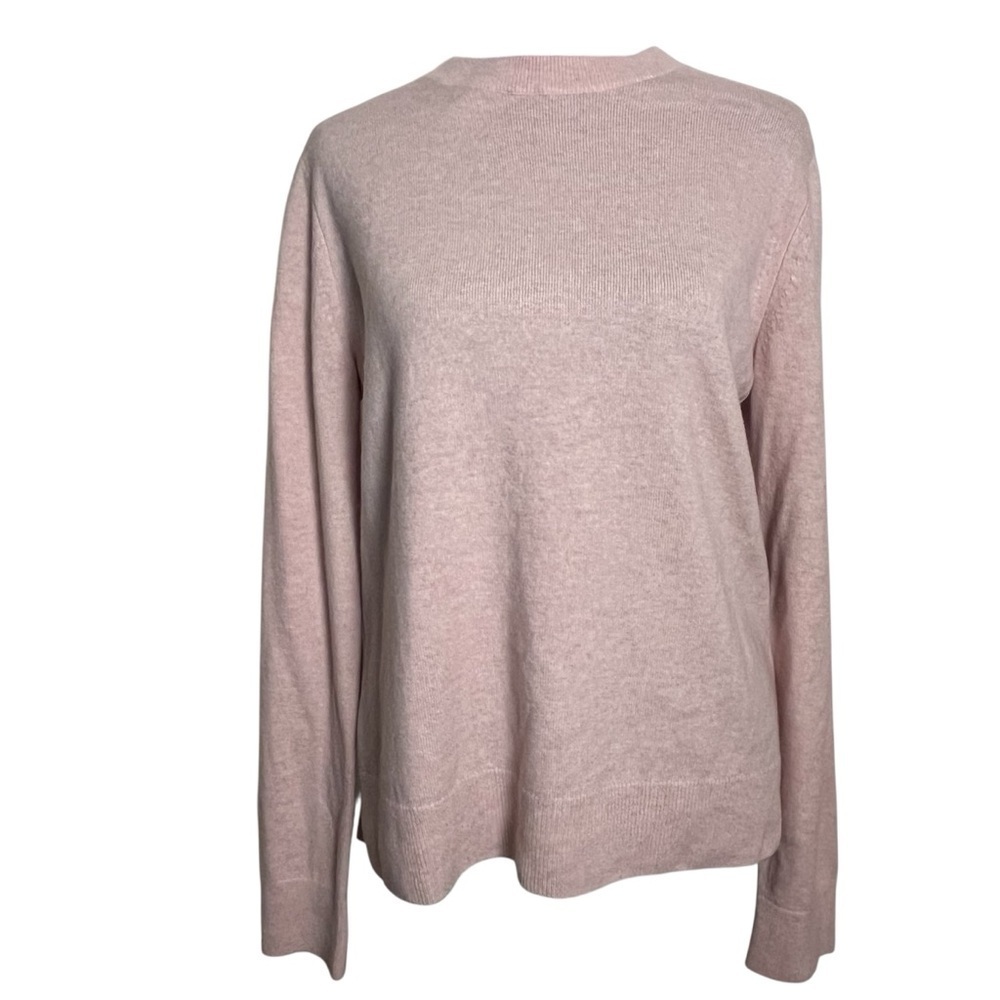 Vince Wool Cashmere Blend Crewneck Sweater – Heathered Blush Pink – Size M